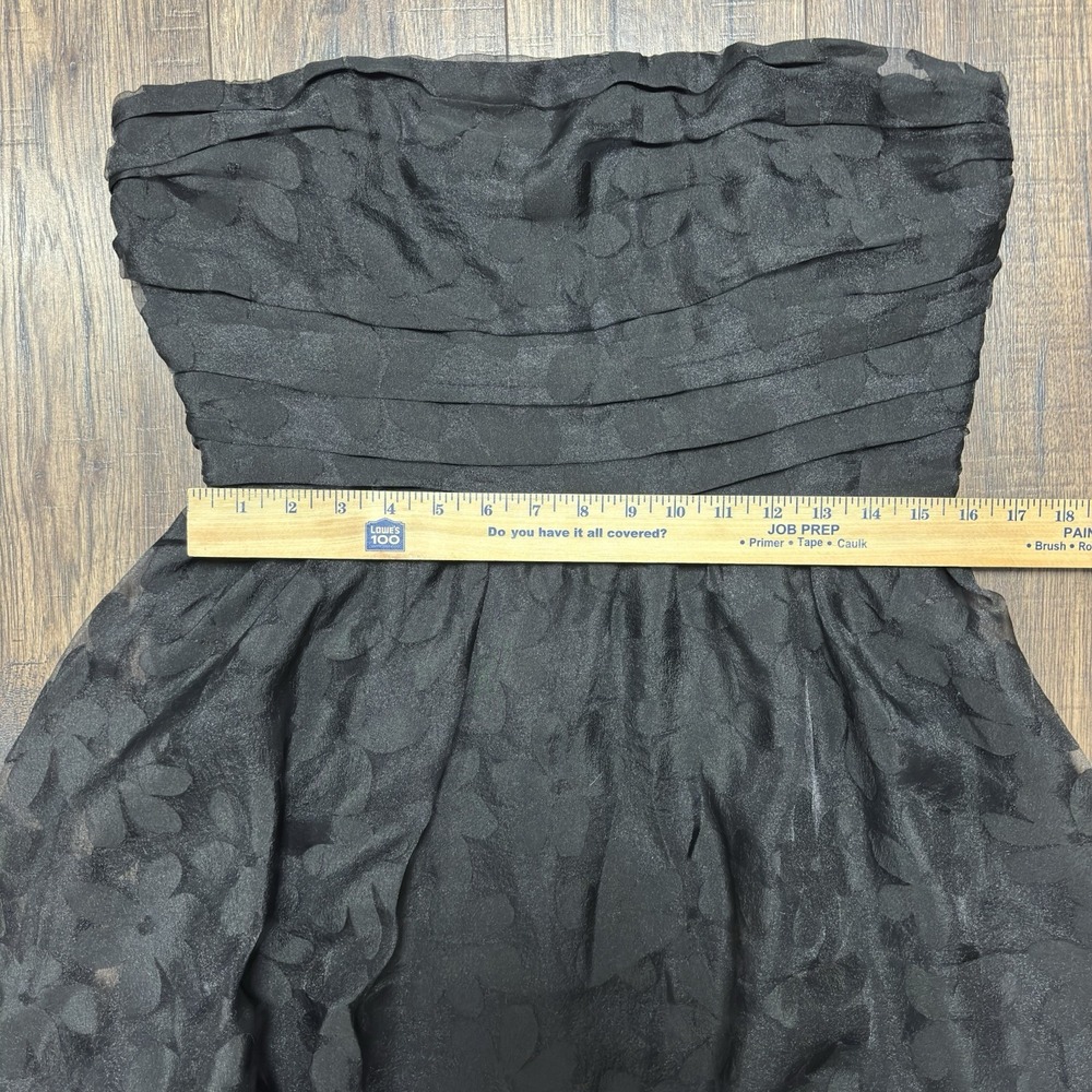 RAMY BROOK HANSEL STRAPLESS FLORAL DRESS WOMEN'S SIZE 14 BLACK - Picture 5 of 10